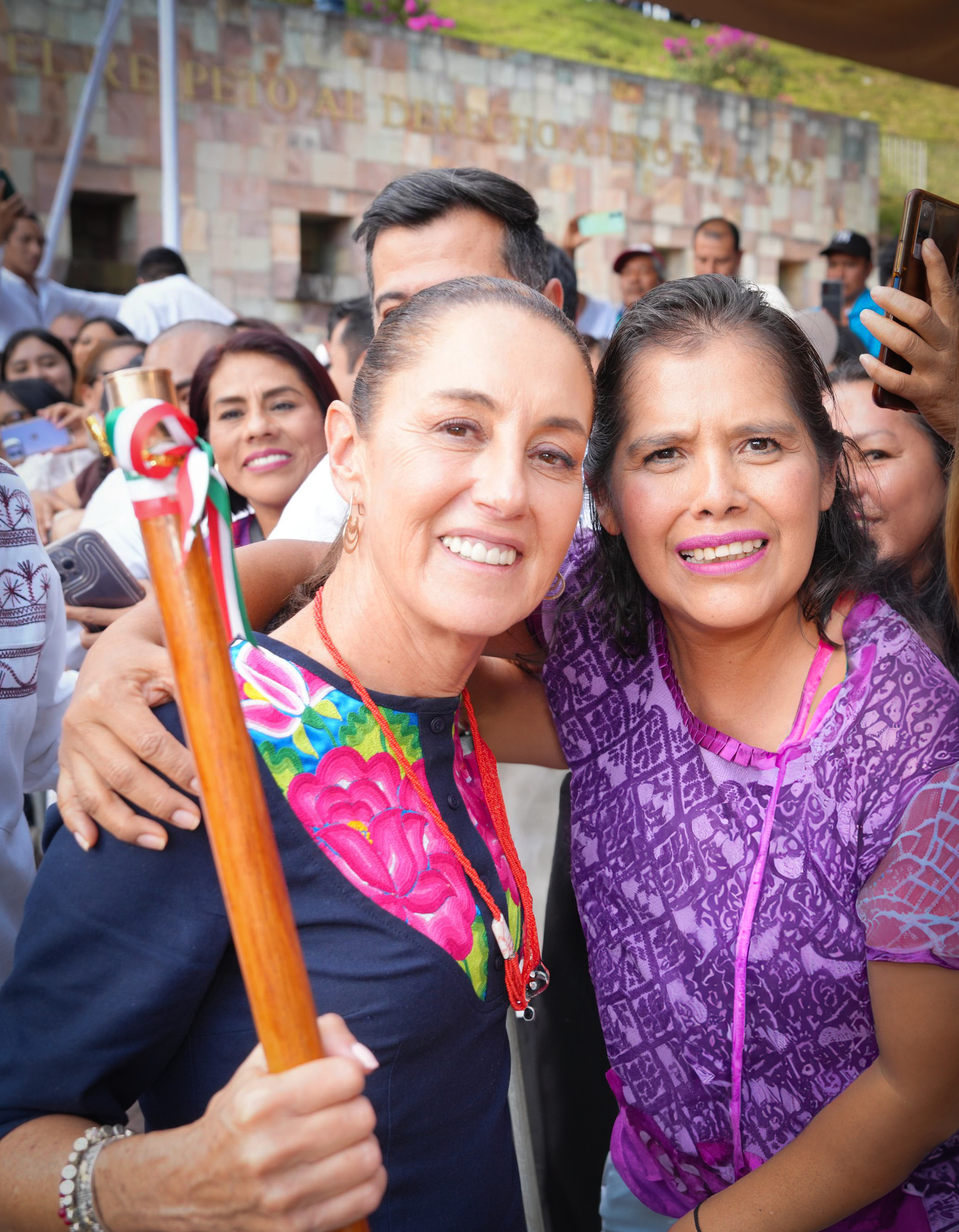 Laura Estrada con la presidenta Claudia Sheinbaum